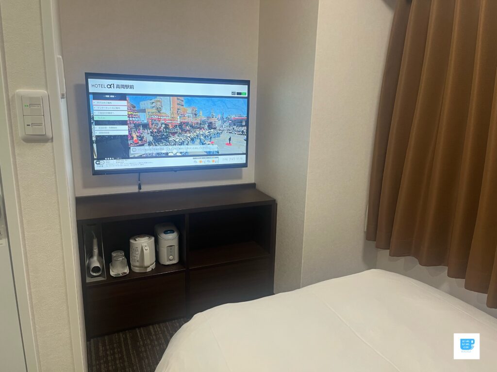 ホテルアルファーワン高岡必要なものはコンパクトにまとまっている